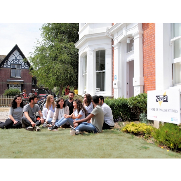 Students in front of CES Worthing school.jpg